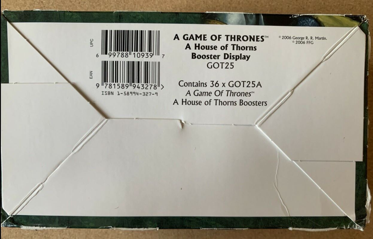 A Game of Thrones: House Thorns Booster Box 『コール