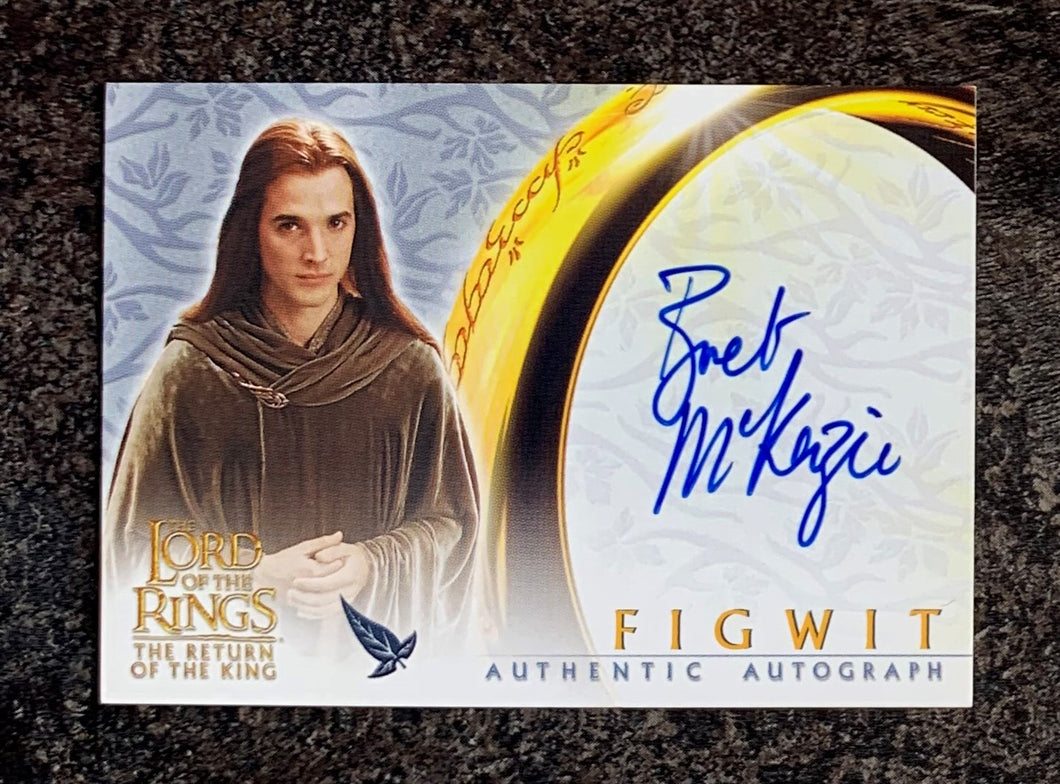 Bret McKenzie Autograph - 2003 Topps Lord Of The Rings - The Return of the King - Figwit