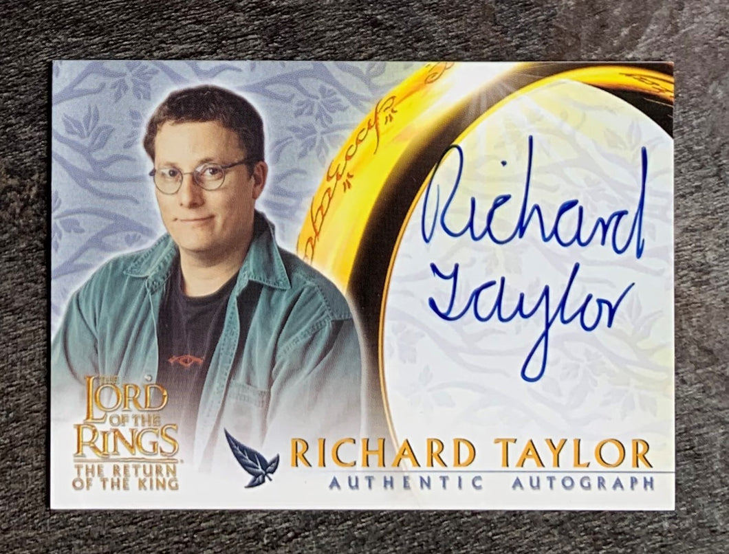 Richard Taylor Autograph - 2003 Lord Of The Rings - The Return of the King - WETA Workshop