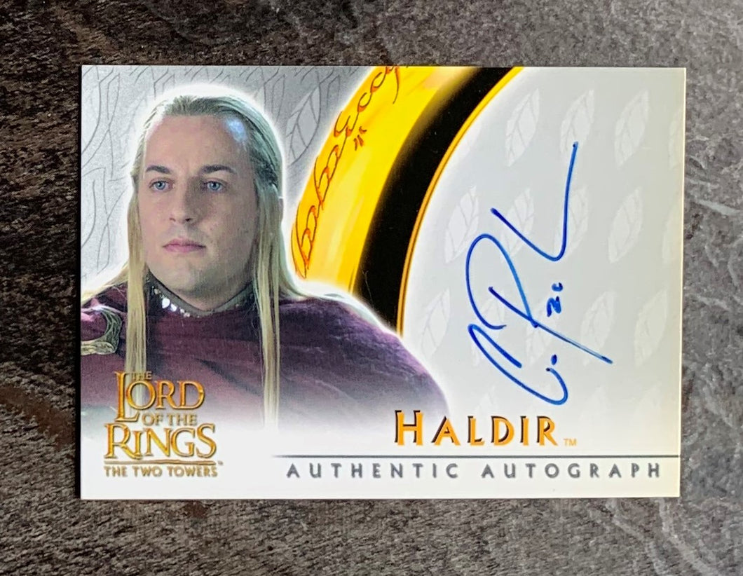 Craig Parker Autograph - 2002 Lord Of The Rings - The Two Towers - Haldir (Case Topper)