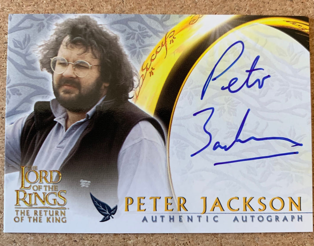 Peter Jackson Autograph - 2003 Lord Of The Rings Return of the King - Director