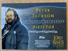 Load image into Gallery viewer, Peter Jackson Autograph - 2003 Lord Of The Rings Return of the King - Director

